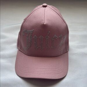 Juicy Couture Baseball Cap Pink with Silver Logo Women